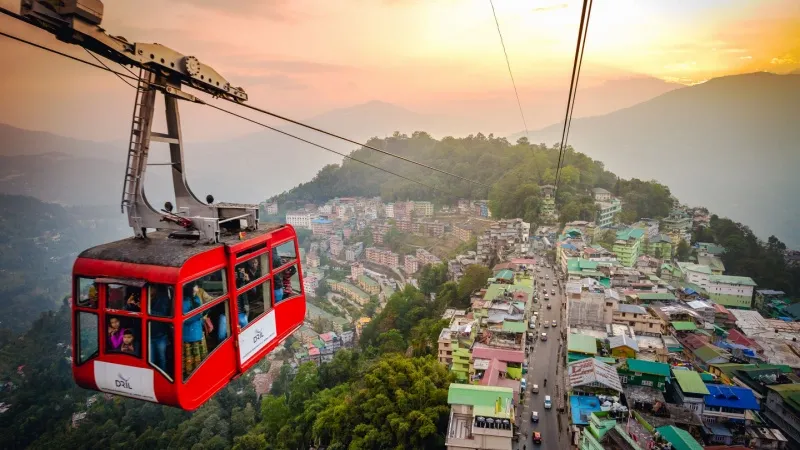 Darjeeling ropeway ride 