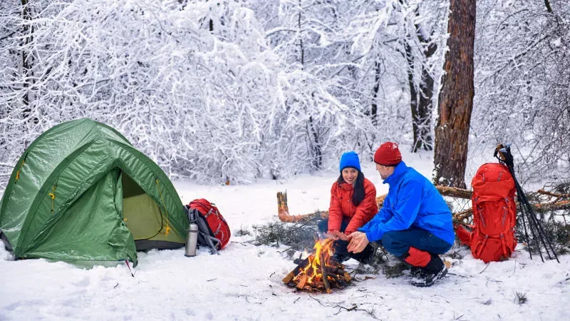 Camping in the Snow