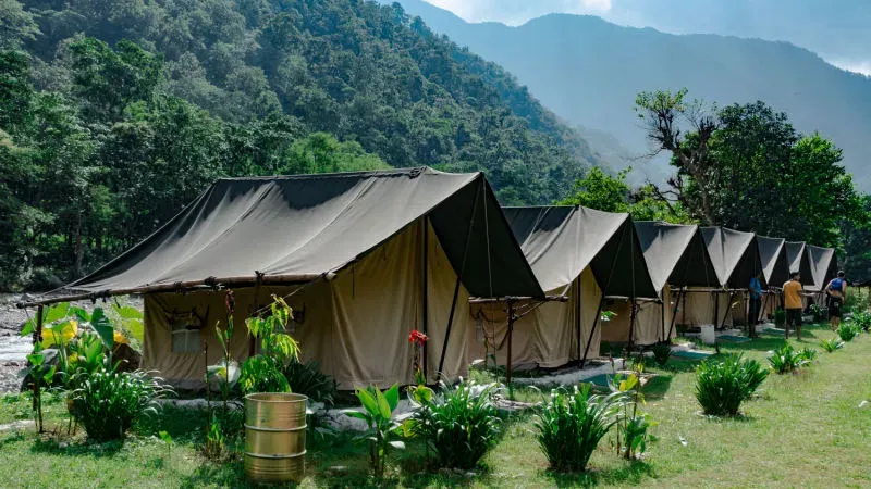 Camping: A Stay Amidst Lush Green and Tranquil Mountains