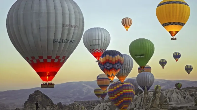 Hot air balloon in Turkey