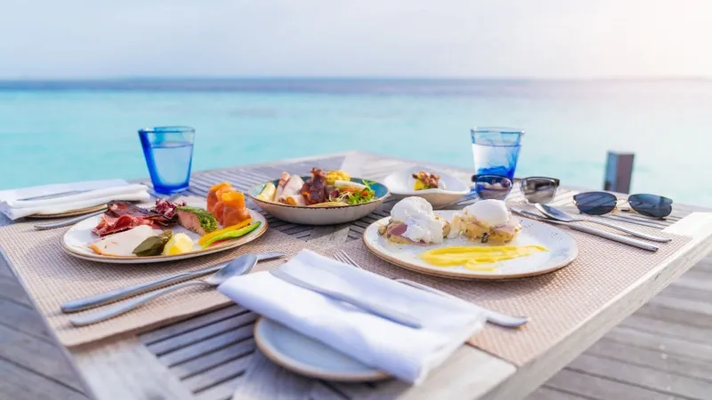Dining at Adaaran Prestige Vadoo Maldives