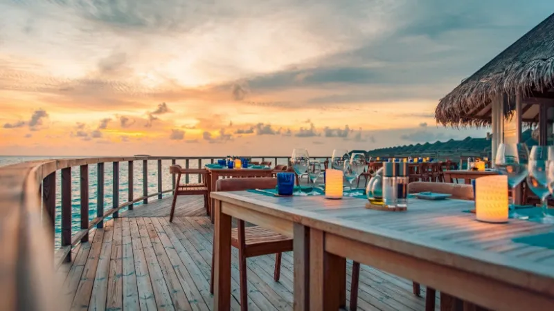 Dining in Maldives Paradise Island Resort