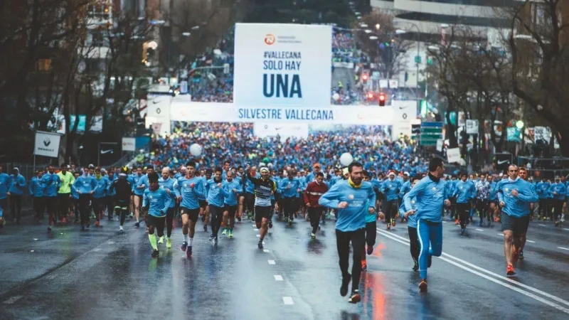 San Silvestre Vallecana at Estadio de Vallecas