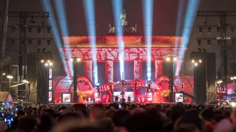 Celebration of New Year in Berlin