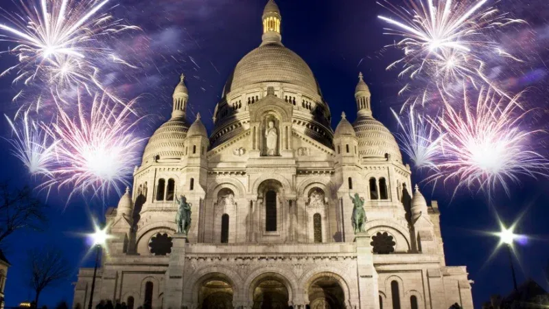 New Year Celebration in Paris at Montmartre