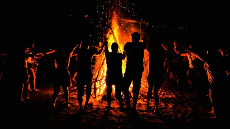 Bonfires in Sicily