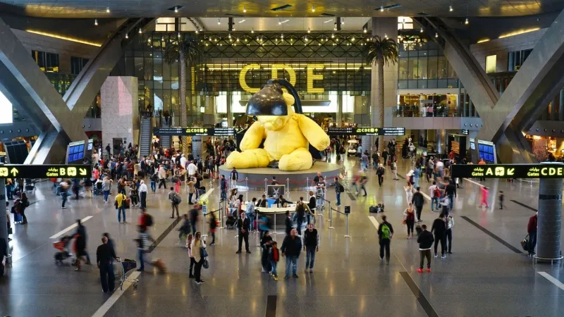 Marvel At The Various Art Installations In Doha Airport