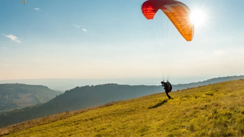 Paragliding in the Cold Air