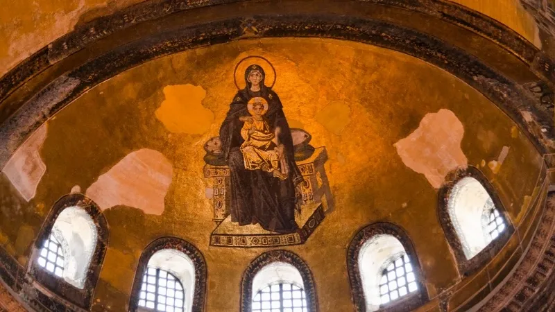 Mosaic of Virgin Mary 