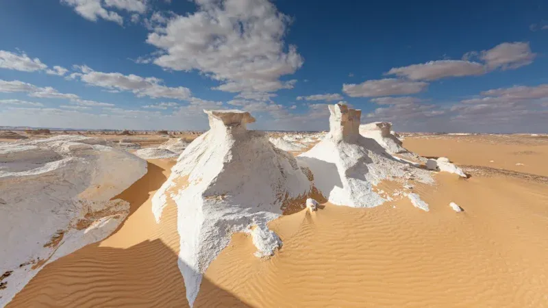 The White Desert or Sahara el Beyda