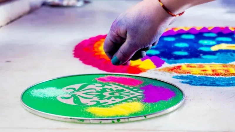 Materials to Create a Rangoli