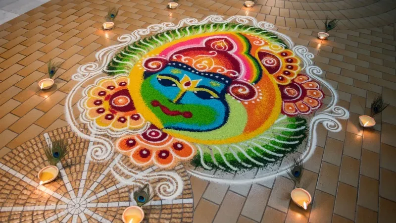 Rangoli Drawing