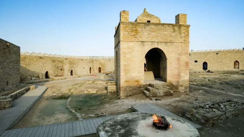 Visit the Ateshgah Fire Temple