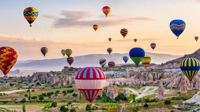 Hot air balloon in Cappadocia