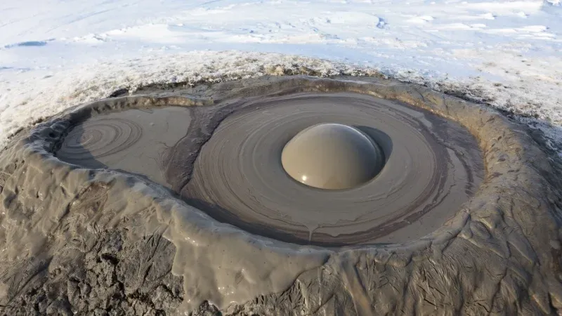 See the Famous Mud Volcanoes