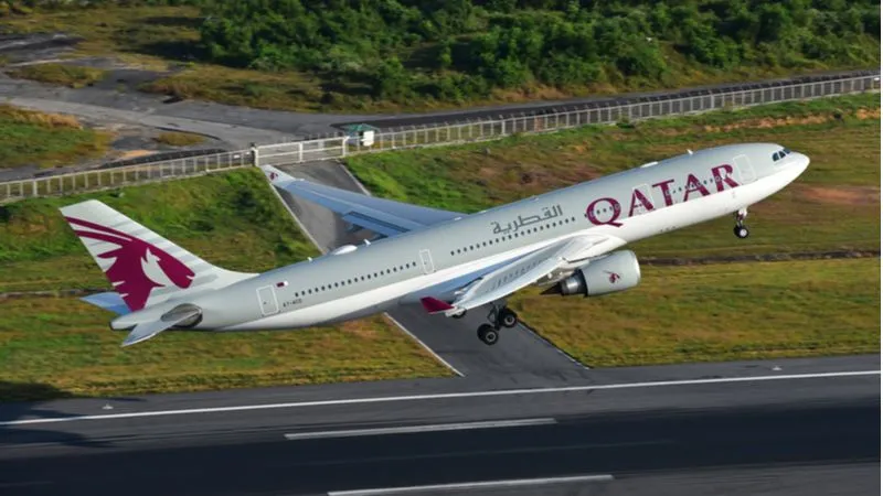 Flight to Qatar