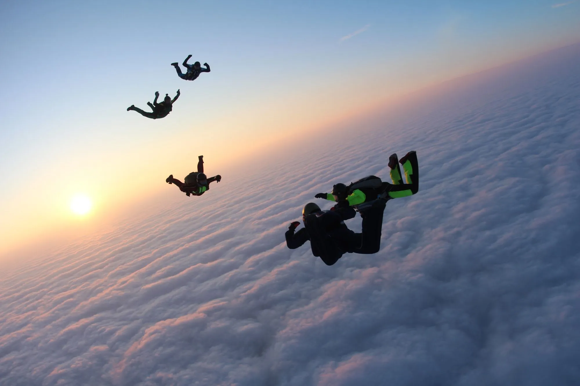 Skydiving in doha