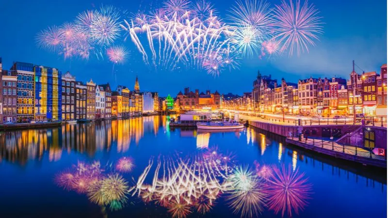 New Year In Amsterdam, Netherlands