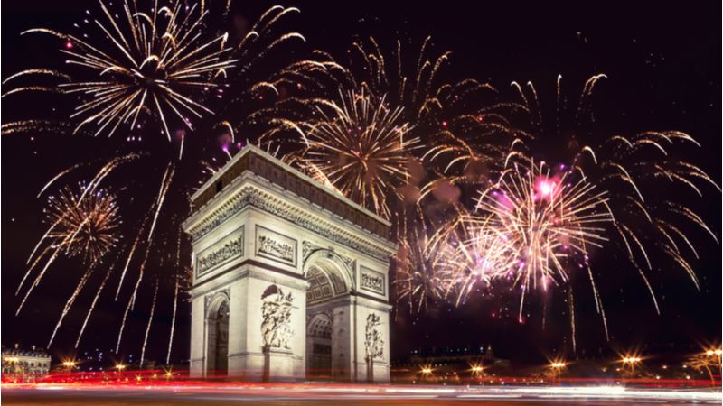 New Year in Paris, France