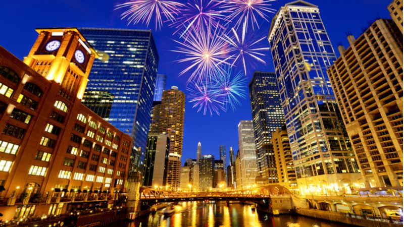 Chicago - New Year Celebration in the USA