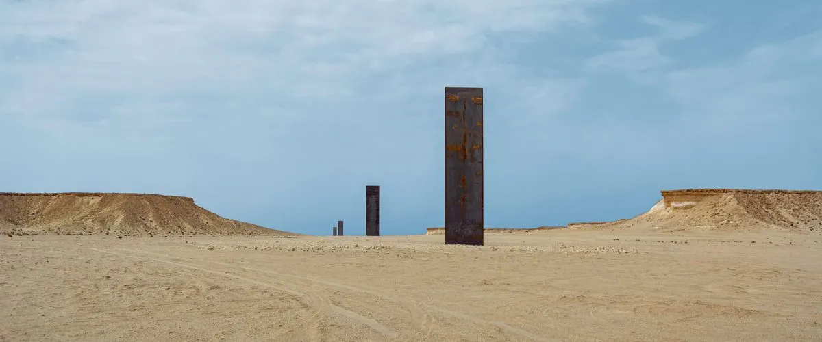 East West/West East By Richard Serra In Dukhan, Qatar: A Fine Sculpture In The Desert Terrain
