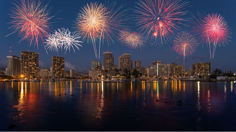 Honolulu New Year in the USA