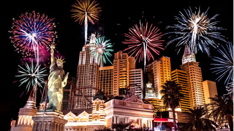 Las Vegas - New year in the USA