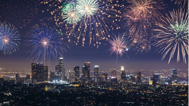 Los Angeles - New Year in the USA