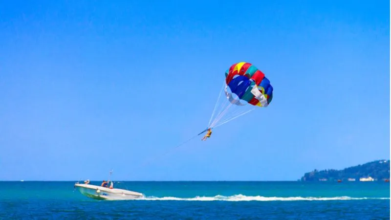 Parasailing at Katara Beach