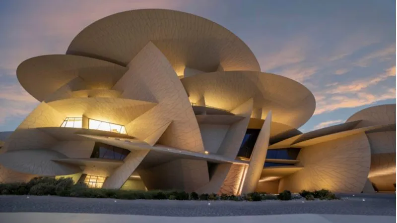 صالات العرض بمتحف قطر الوطني
