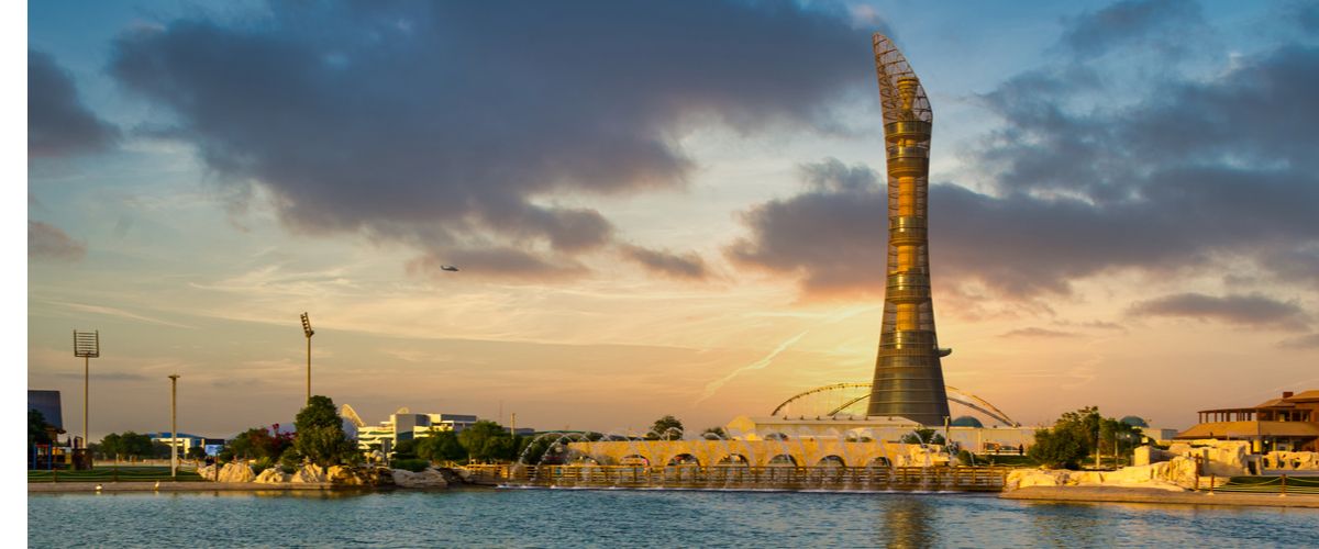 The Torch Tower Doha An Iconic Attraction Of Aspire Zone Qatar