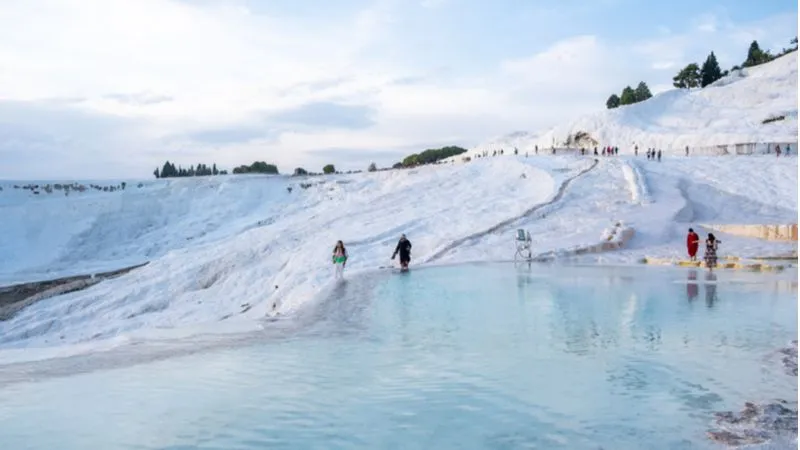 A Dip In Pamukkale Thermal Pools