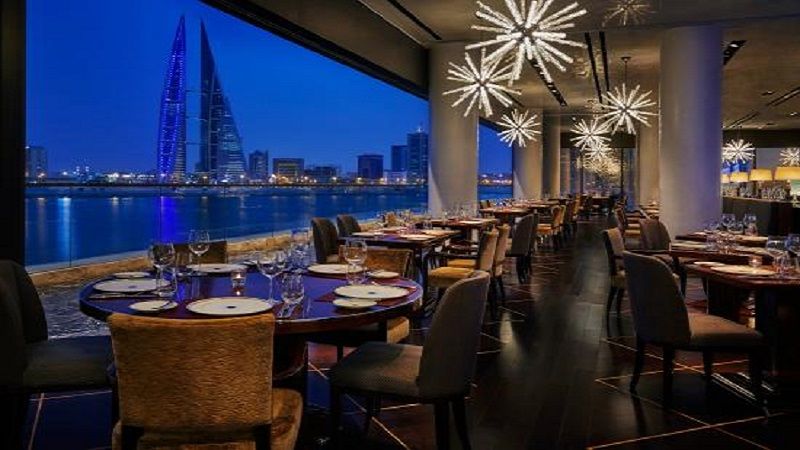 Manama Skyline From Blue Moon Lounge
