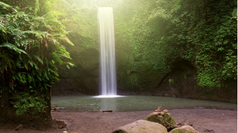 Have A Bath Under Nature’s Shower At Tibumana Waterfall