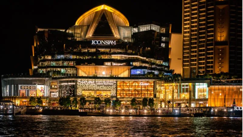 Bangkok Thailand - October 30 2021: Exterior of a Louis Vuitton
