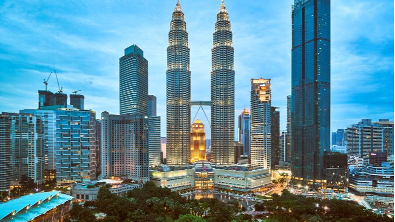 The Petronas Twin Towers 