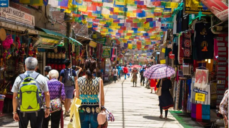 Shopping and Dining at Thamel