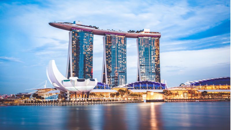 Swim At Infinity Pool At Marina Bay Sands