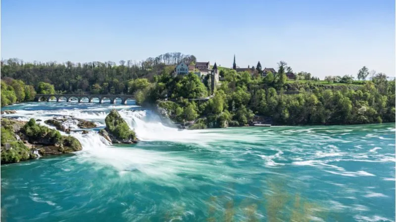 Boat Ride At The Mighty Rhine Falls