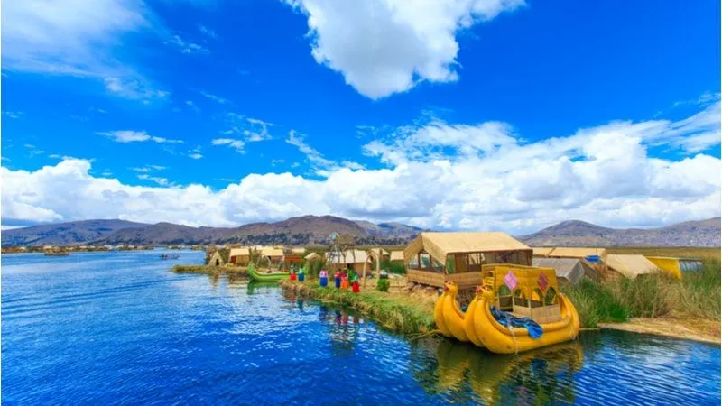 Explore the floating islands of Lake Titicaca