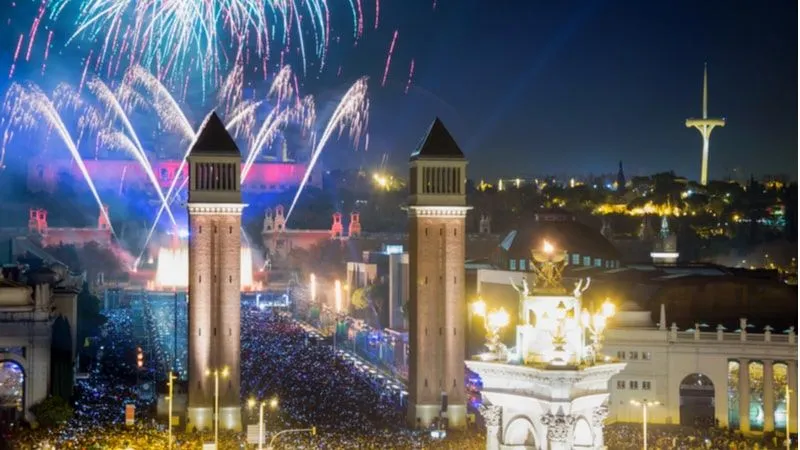 Plaça Catalunya Street Party for Barcelona New Years Eve 2021