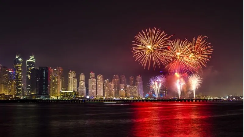 The Firework Display in Dubai