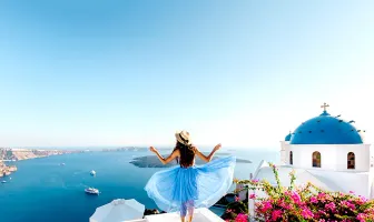Romantic Santorini 5 Nights 6 Days Honeymoon Package with Athens